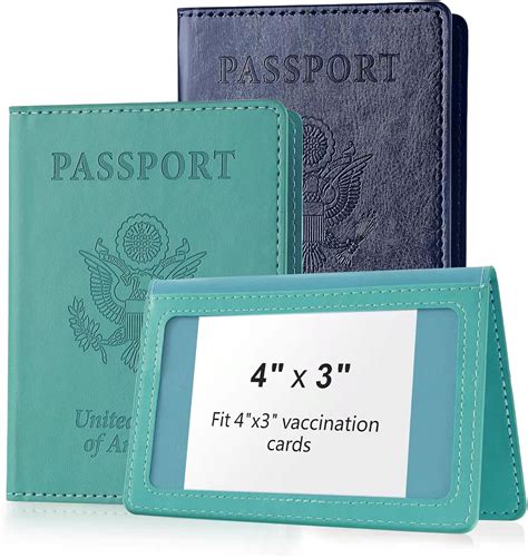 rfid blocking passport and vaccine card holder|Amazon.com: Rfid Passport Holder.